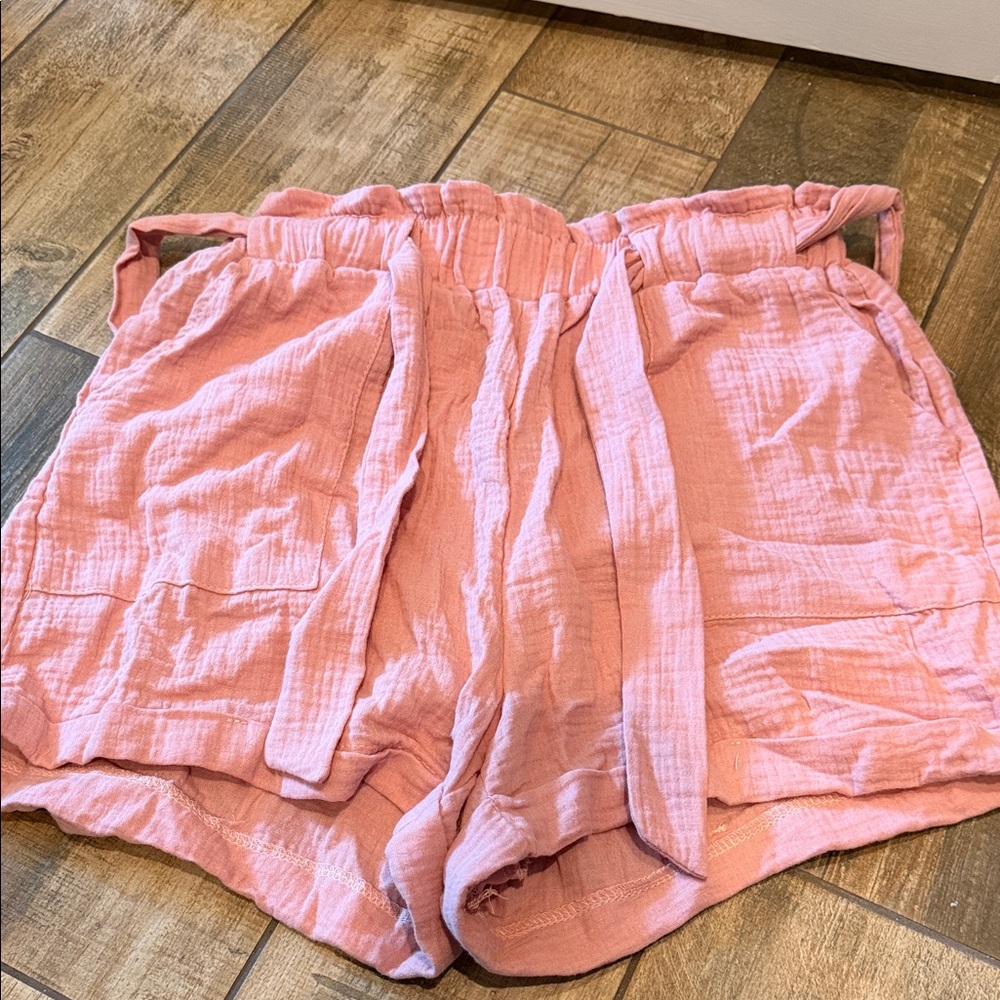 SHEIN High Waist Blush Pink Women's Shorts